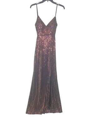 Jump Appeal Multi Color Sequin Maxi Dress